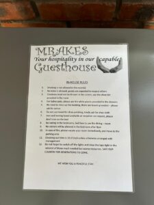 Mrakes Guesthouse Room 3